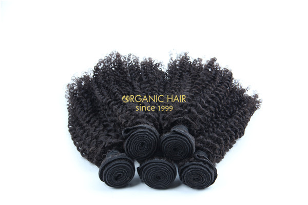 Cheap afro kinky curly human hair extensions